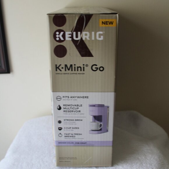 KEURIG K MINI GO SINGLE SERVE COFFEE MAKER IN VIVA VIOLET - Picture 3 of 3